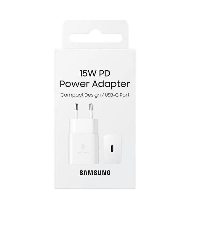 Samsung caricabatteria USB-C 15W fast charge white EP-T1510NWEGEU