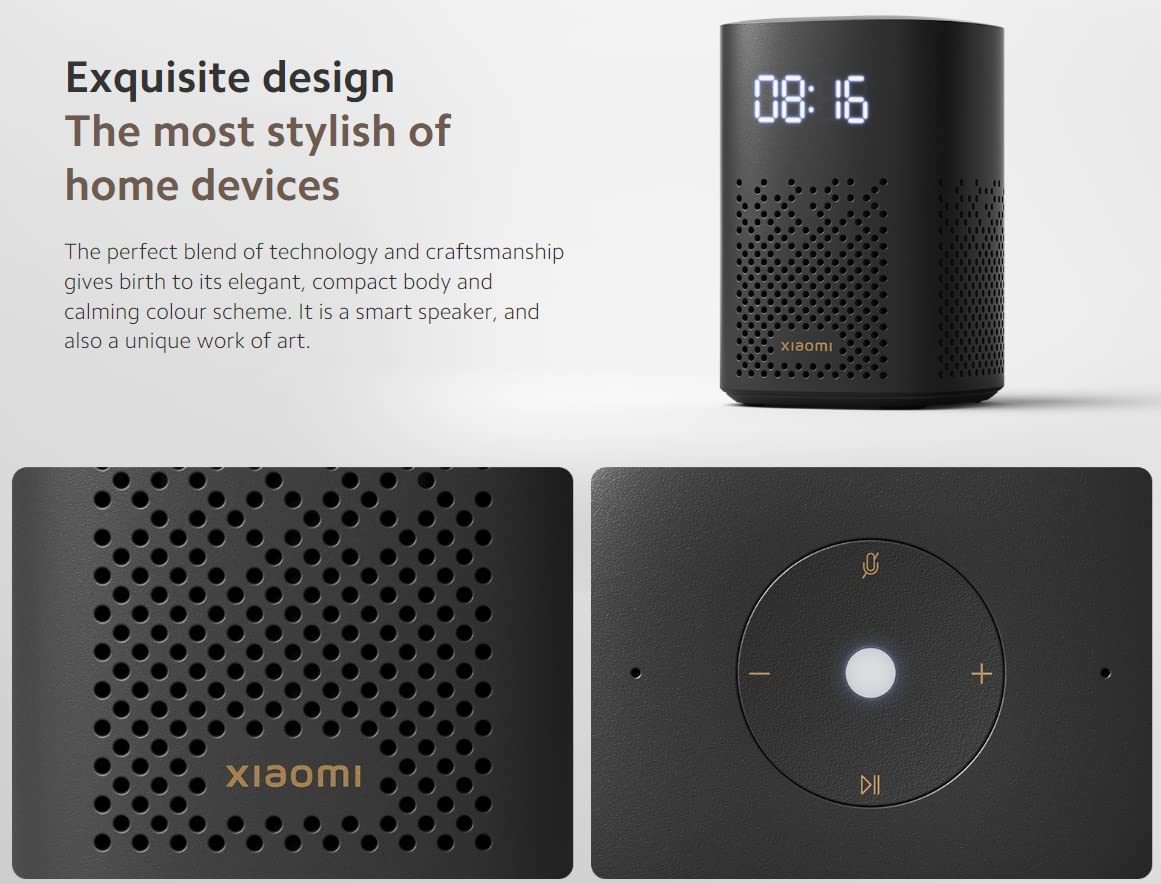 Xiaomi Smart Speaker (IR Control) con Google Assistant black QBH4218GL