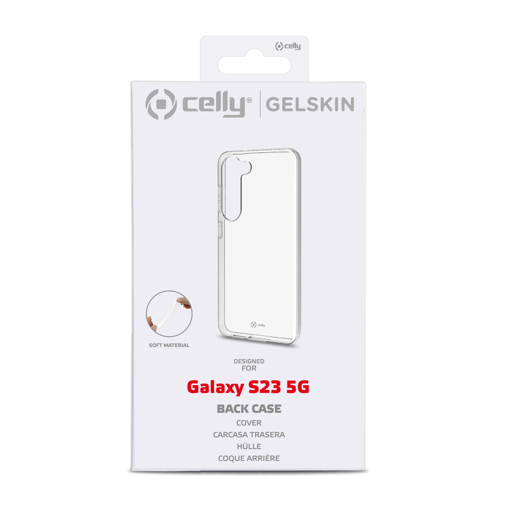 Custodia Celly Samsung S23 5G cover tpu trasparente GELSKIN1032