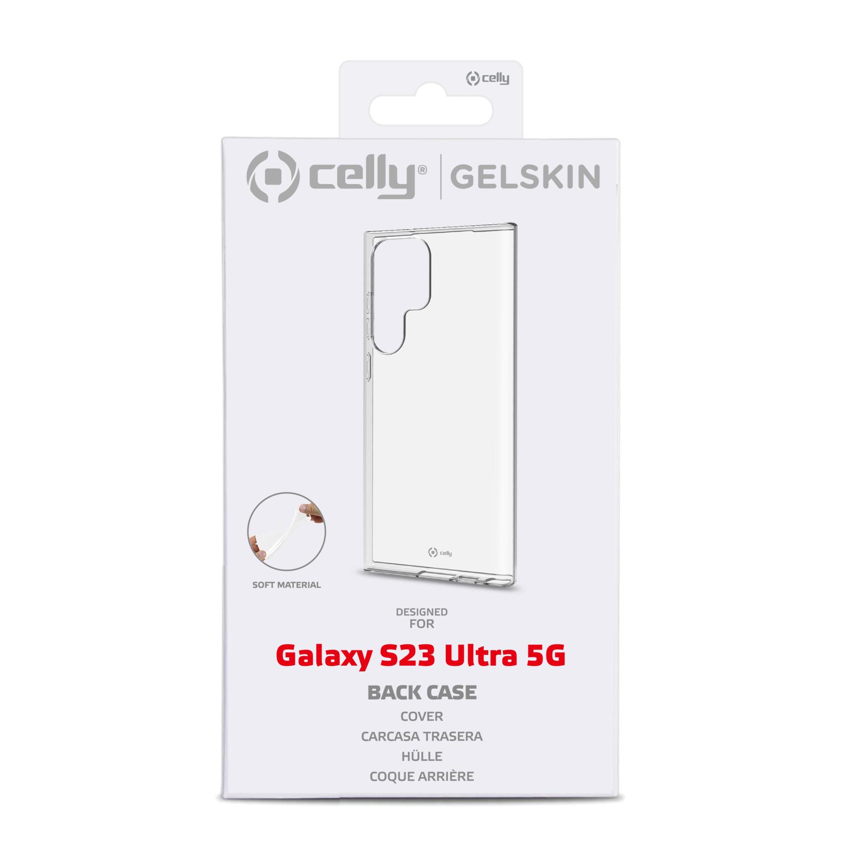 Custodia Celly Samsung S23 Ultra 5G cover tpu trasparente GELSKIN1033