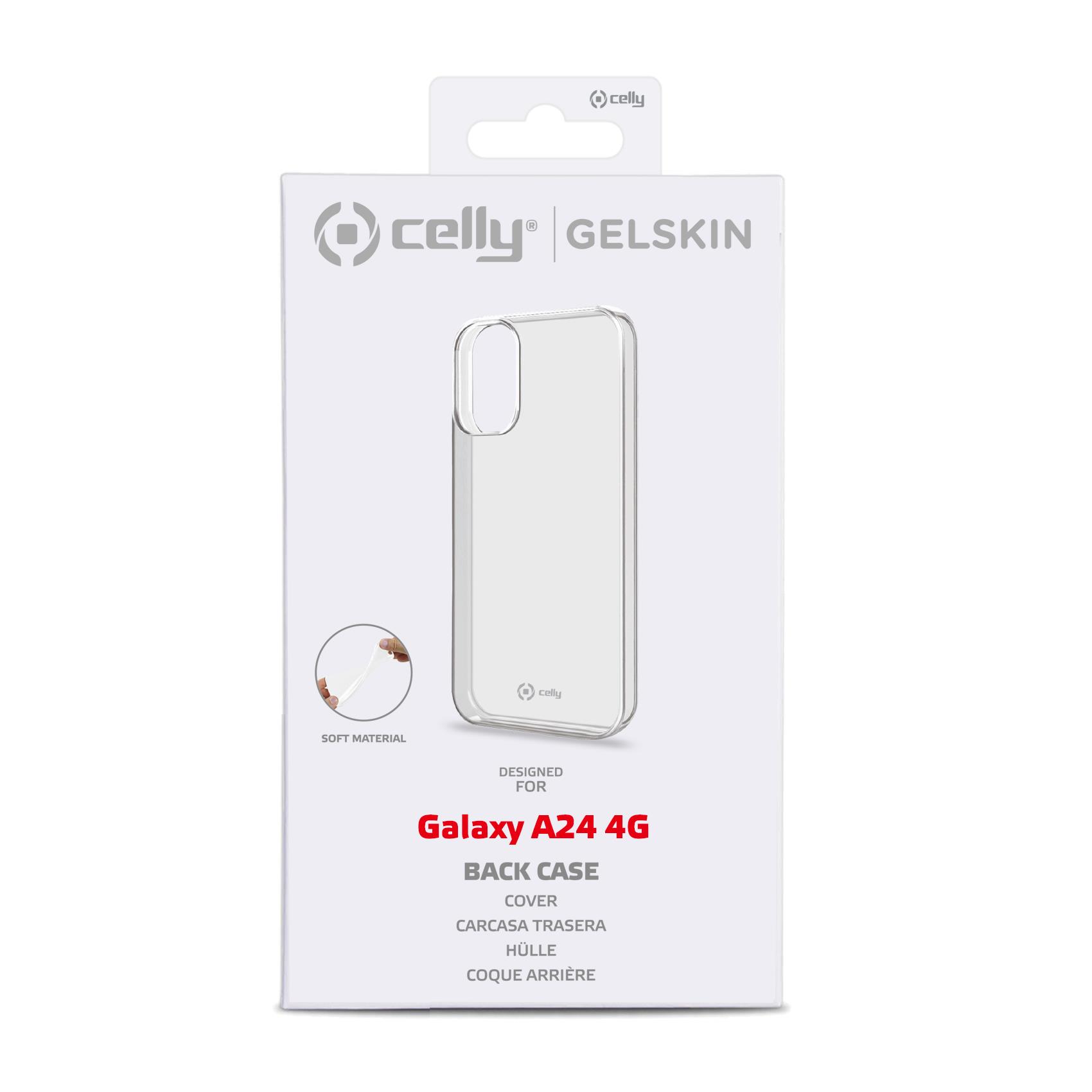 Custodia Celly Samsung A24 4G cover tpu trasparente GELSKIN1038