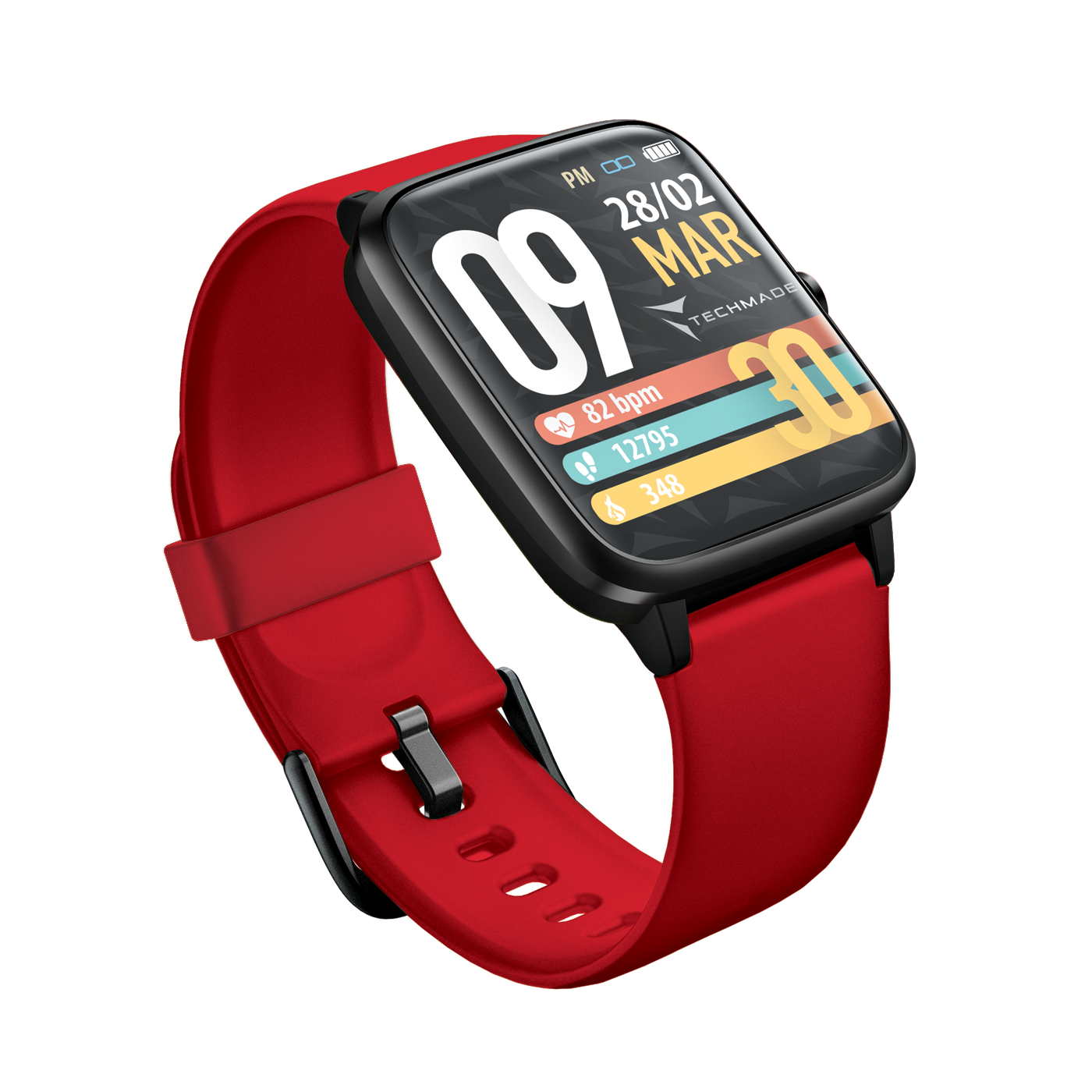 Techmade smartwatch MOVE GPS integrato red TM-MOVE-RED