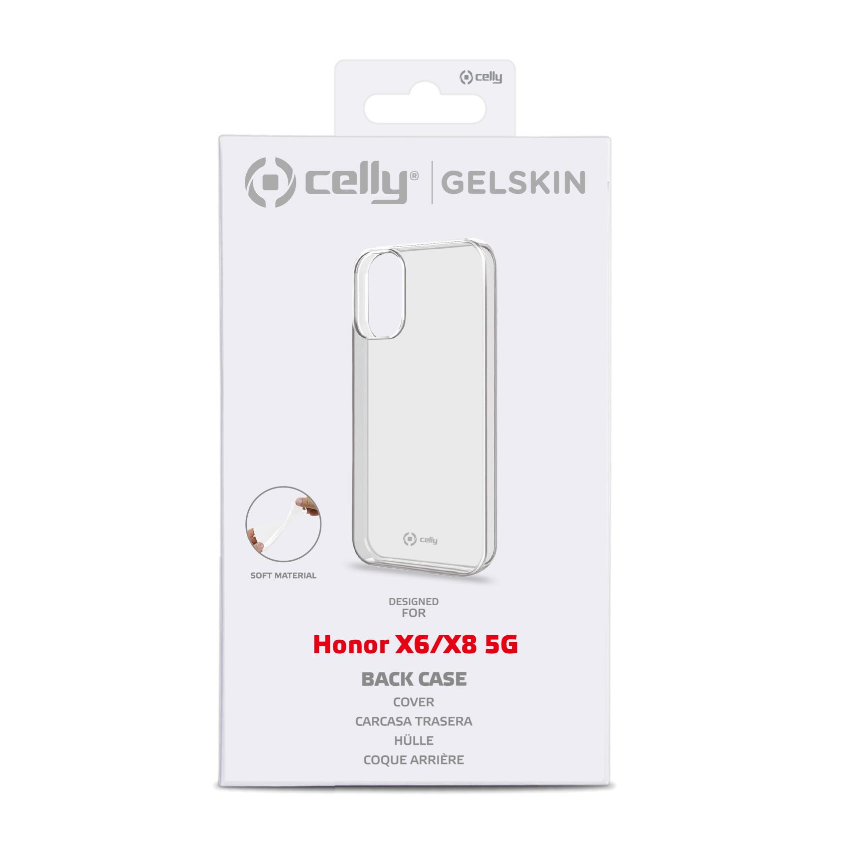 Custodia Celly Honor X6 Honor X8 5G cover tpu trasparente GELSKIN1048