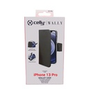 Custodia Celly iPhone 13 Pro wallet case black WALLY1008