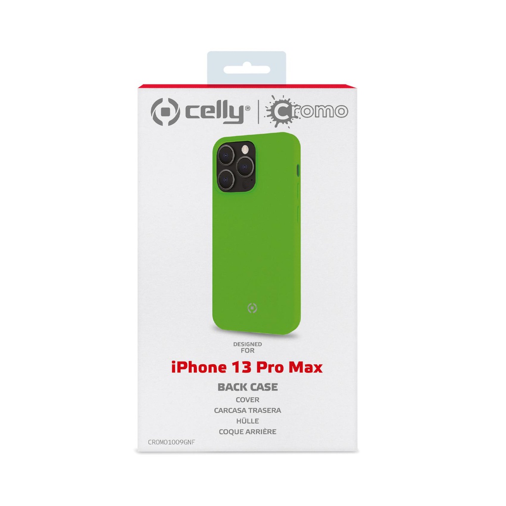 Custodia Celly iPhone 13 Pro Max cover cromo green CROMO1009GNF