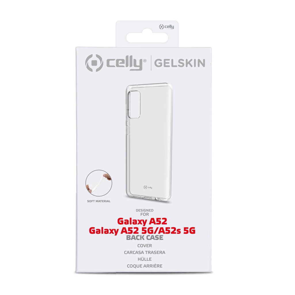 Custodia Celly Samsung A52 A52 5G A52s 5G cover tpu trasparente GELSKIN947