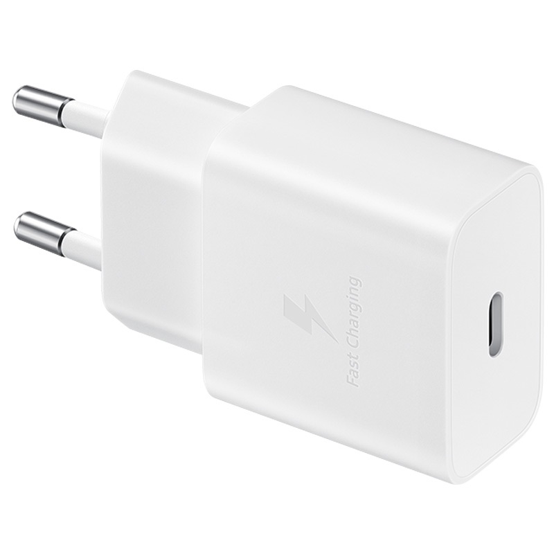 Caricabatteria USB Samsung EP-T1510XWEGEU 15W con cavo Type-C fast charge white