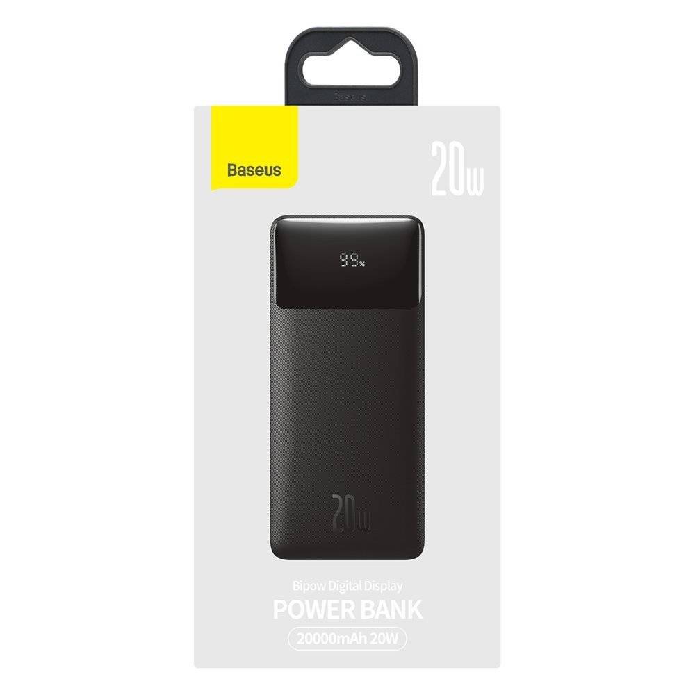Power Bank Baseus 20000 mAh 20W bipow fast charge PPDML-M01 black