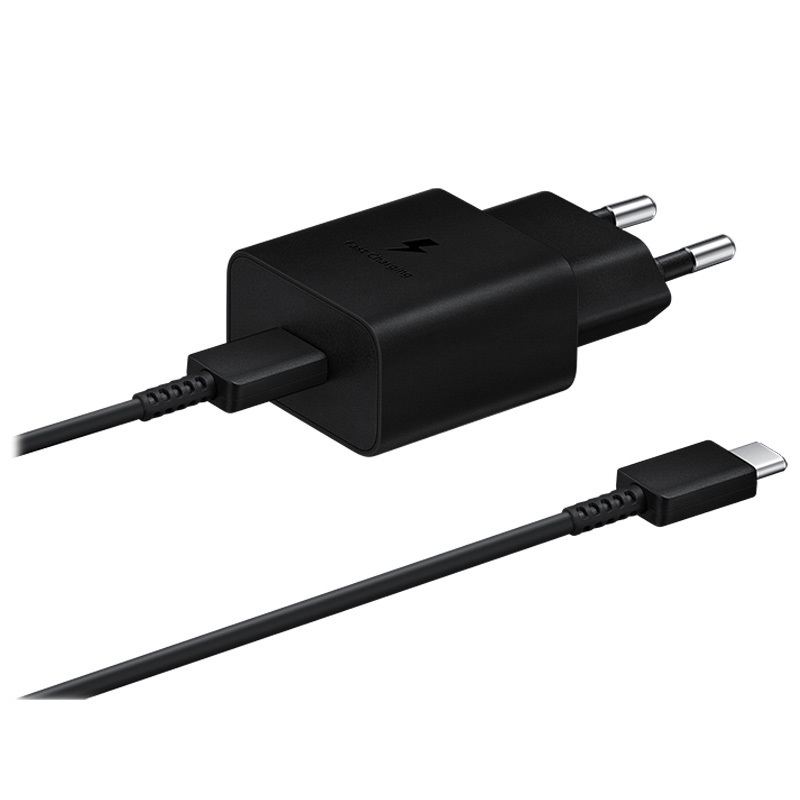 Samsung Caricabatterie USB-C 15W + cable Type-C fast charge black EP-T1510XBEGEU