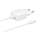 Samsung Caricabatterie USB-C 15W + cable Type-C fast charge white EP-T1510XWEGEU