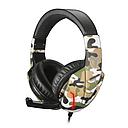 Techmade gaming headset for smartphone PC console camouflage green TM-FL1-CAMGR