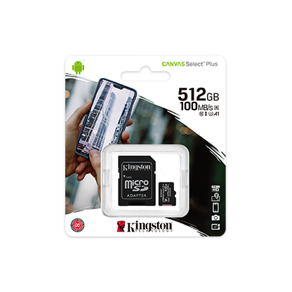 Kingston Micro SD 512GB canvas select plus SDCS2/512GB