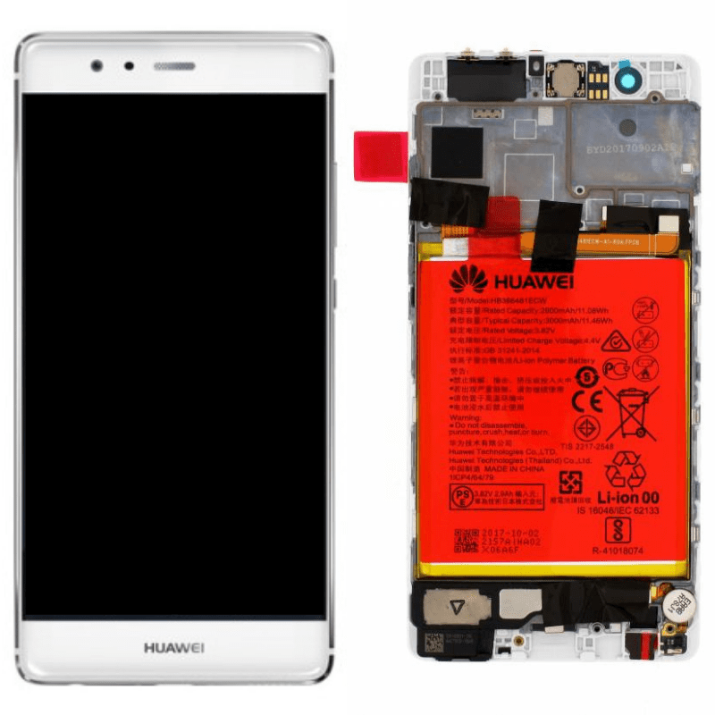 Huawei Display Lcd P9 EVA-L09 silver with battery 02350RRY 02350RKF