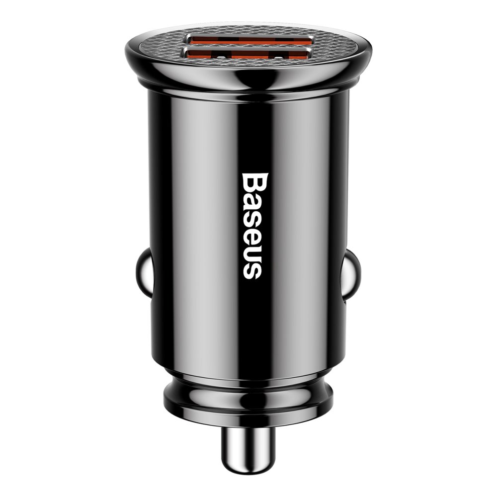 Baseus Share Together caricabatteria per auto 2x USB / presa accendisigari  120W Quick Charge Power Delivery grigio (CCBT-D0G)