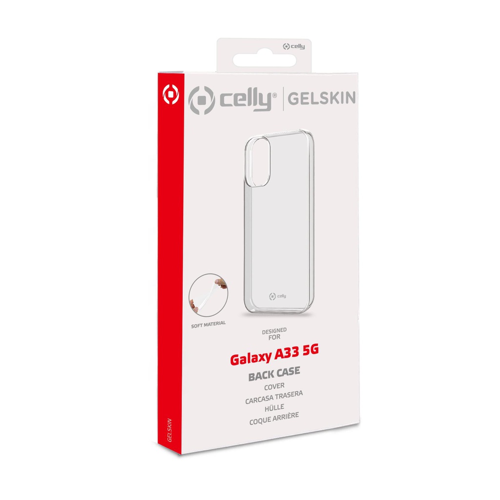 Custodia Celly Samsung A33 5G cover tpu trasparente GELSKIN989