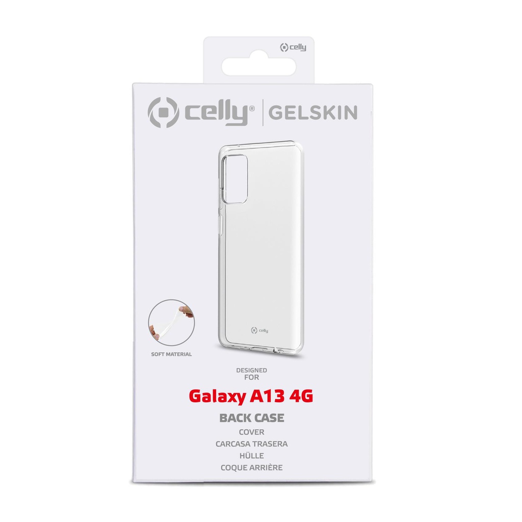 Custodia Celly Samsung A13 4G cover tpu trasparente GELSKIN1022