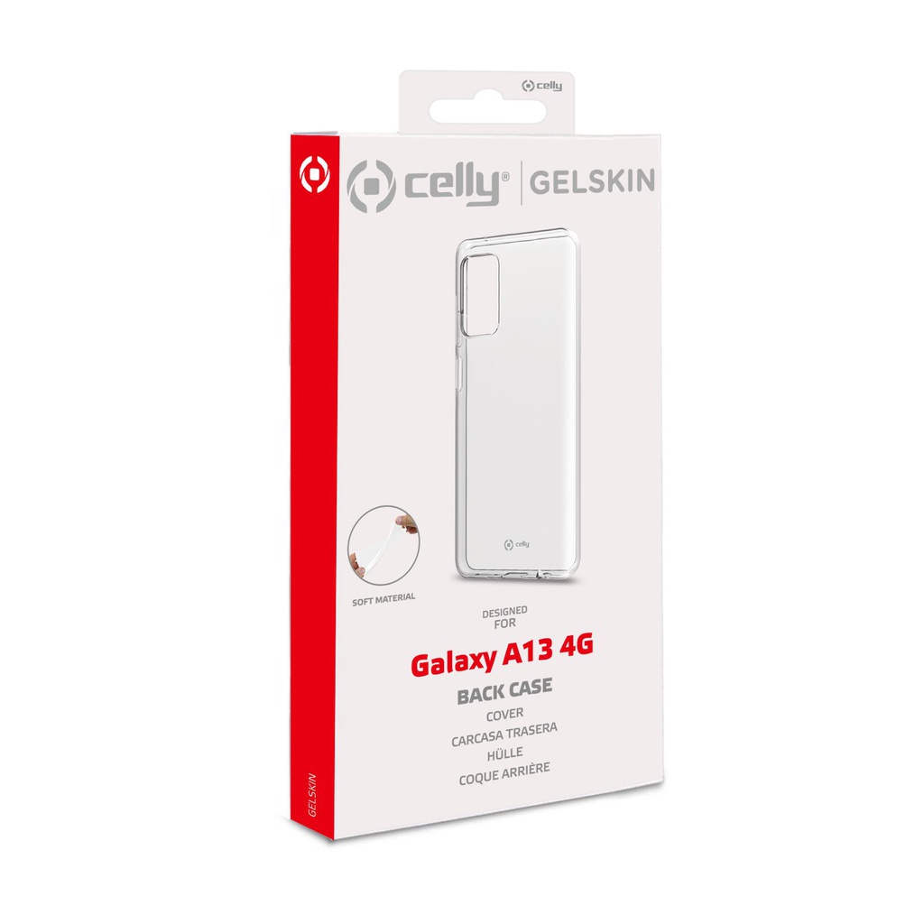 Custodia Celly Samsung A13 4G cover tpu trasparente GELSKIN1022
