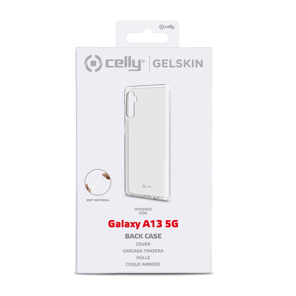 Custodia Celly Samsung A13 5G cover tpu trasparente GELSKIN988