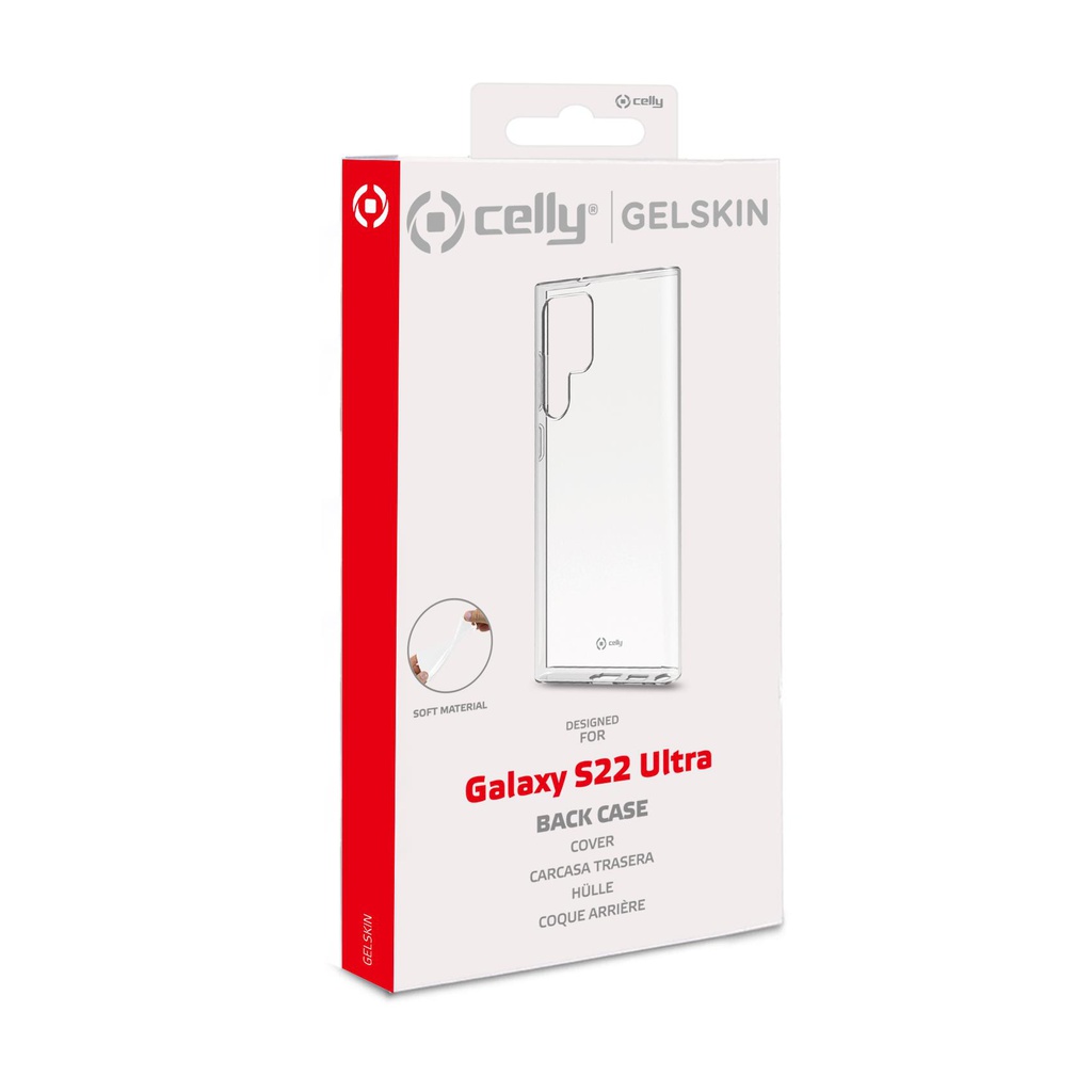 Custodia Celly Samsung S22 Ultra 5G cover tpu trasparente GELSKIN1012