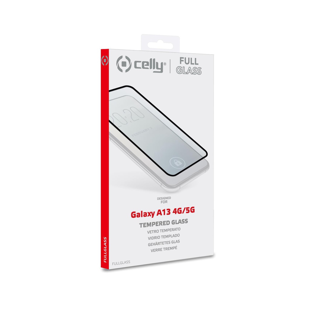 Pellicola vetro Celly Samsung A13 4G/5G full glass black FULLGLASS988BK