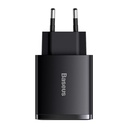 Baseus caricabatteria USB 30W 2 porte USB + USB-C Compact black CCXJ-E01