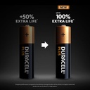 Duracell batteria alcalina ministilo Plus AAA +100% 4pz LR03 MN2400