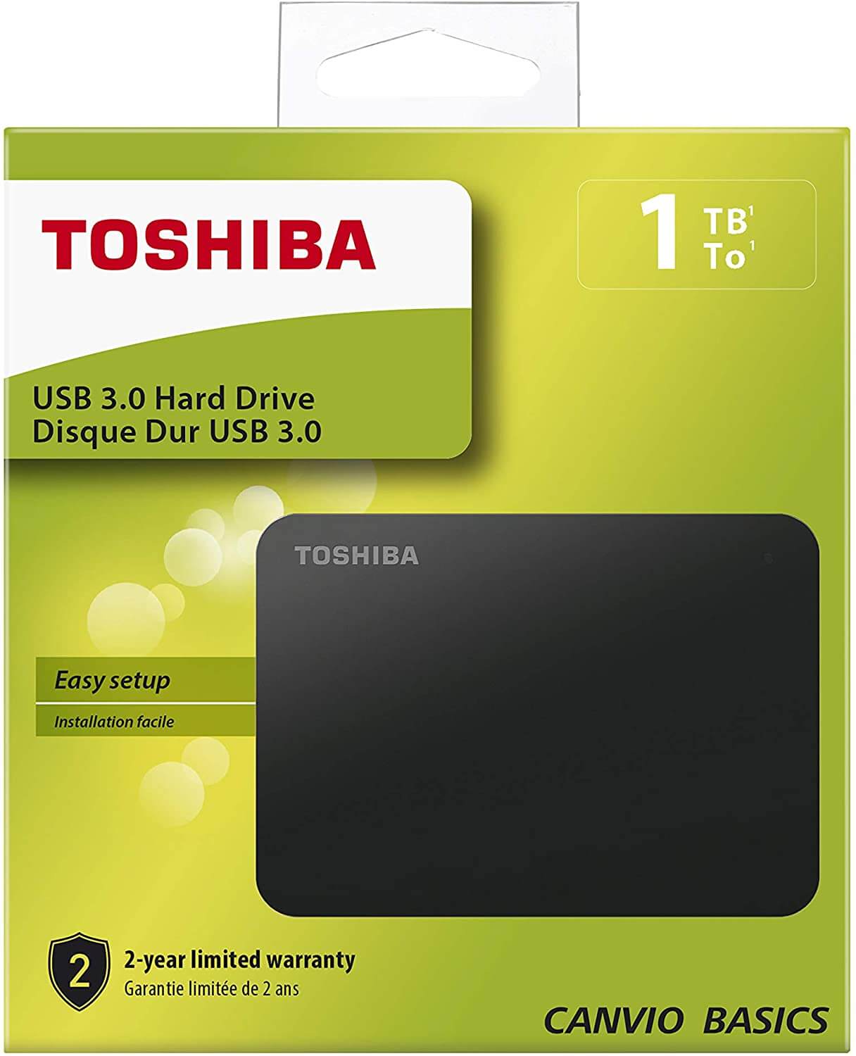 Toshiba Hard Disk Esterno 1TB Canvio Basic Usb 3.0 HDTB410EK3AA