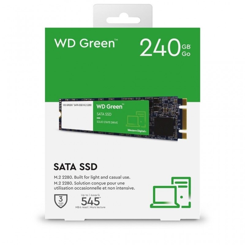 Western Digital SSD interno 240GB 2,5" M.2 2280 WDS240G3G0B