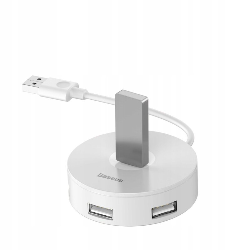 Baseus Hub USB 3.0 1x USB 3.0 + 3x USB 2.0 Airjoy round box white CAHUB-F02