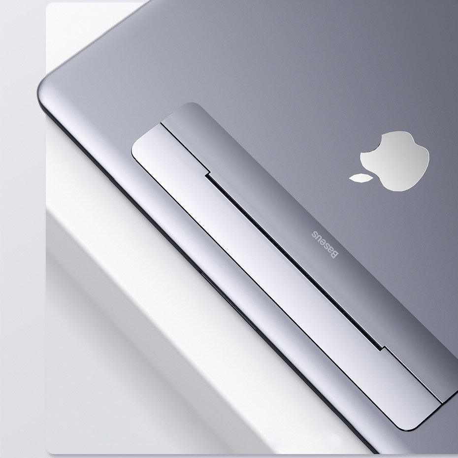Baseus supporto per laptop MacBook in alluminio adesivo ultra sottile SUZC-0G