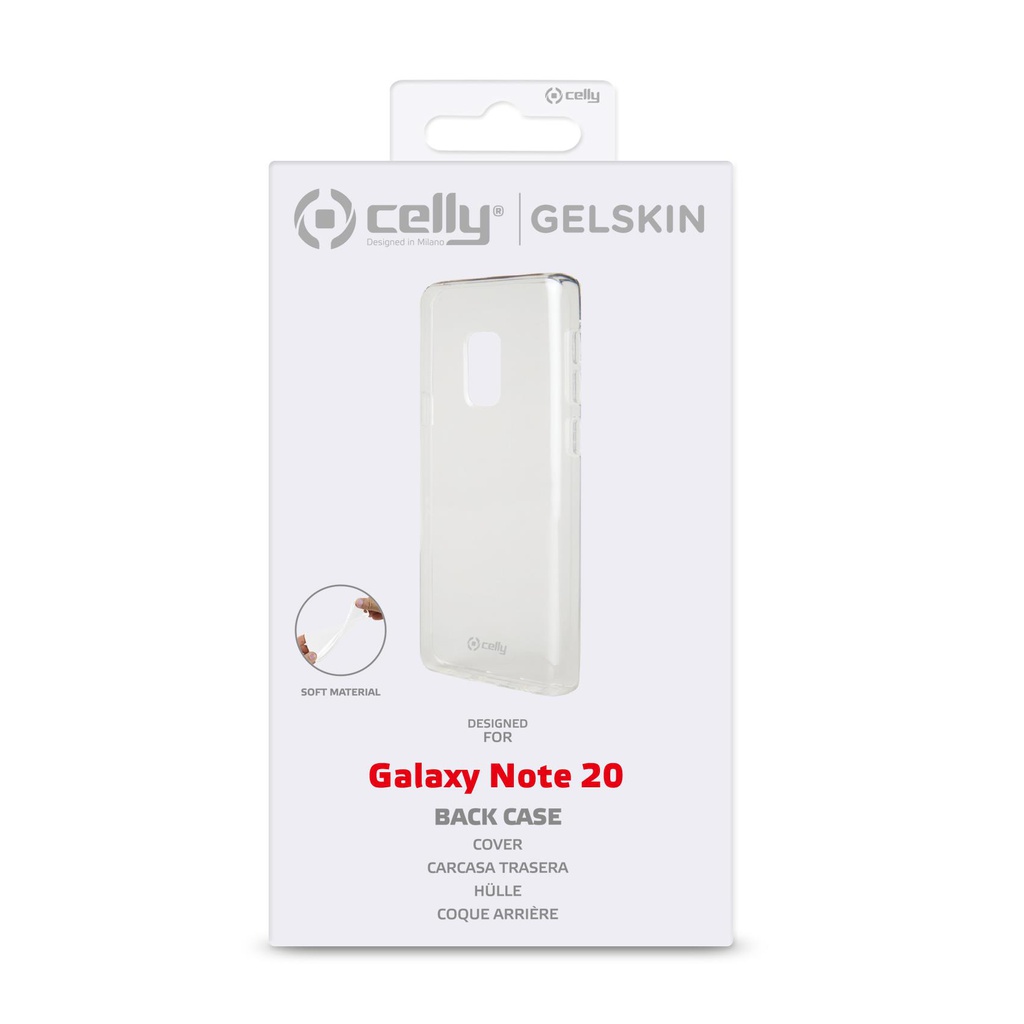 Custodia Celly Samsung Note 20 cover tpu trasparente GELSKIN922