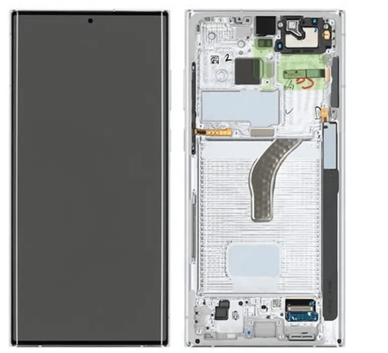 Samsung Display Lcd S22 Ultra 5G SM-S908B phantom white GH82-27489C GH82-27488C
