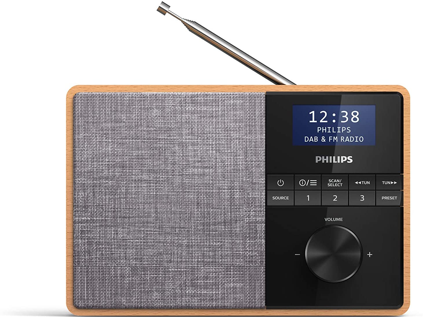 Philips radio portatile DAB+/FM bluetooth cabinet in legno TAR5505/10