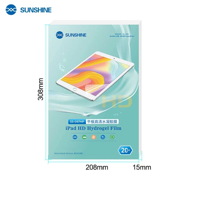 Sunshine SS-057HP pellicola HD Tablet (11" inch) hydrogel film conf. 20 pcs