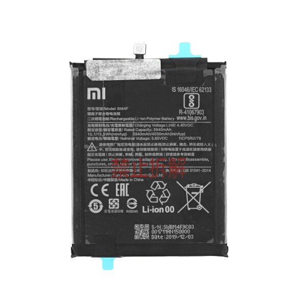 Xiaomi Batteria service pack Mi 9 Lite Mi A3 BM4F 46BM4FA02093 46BM4FA04193