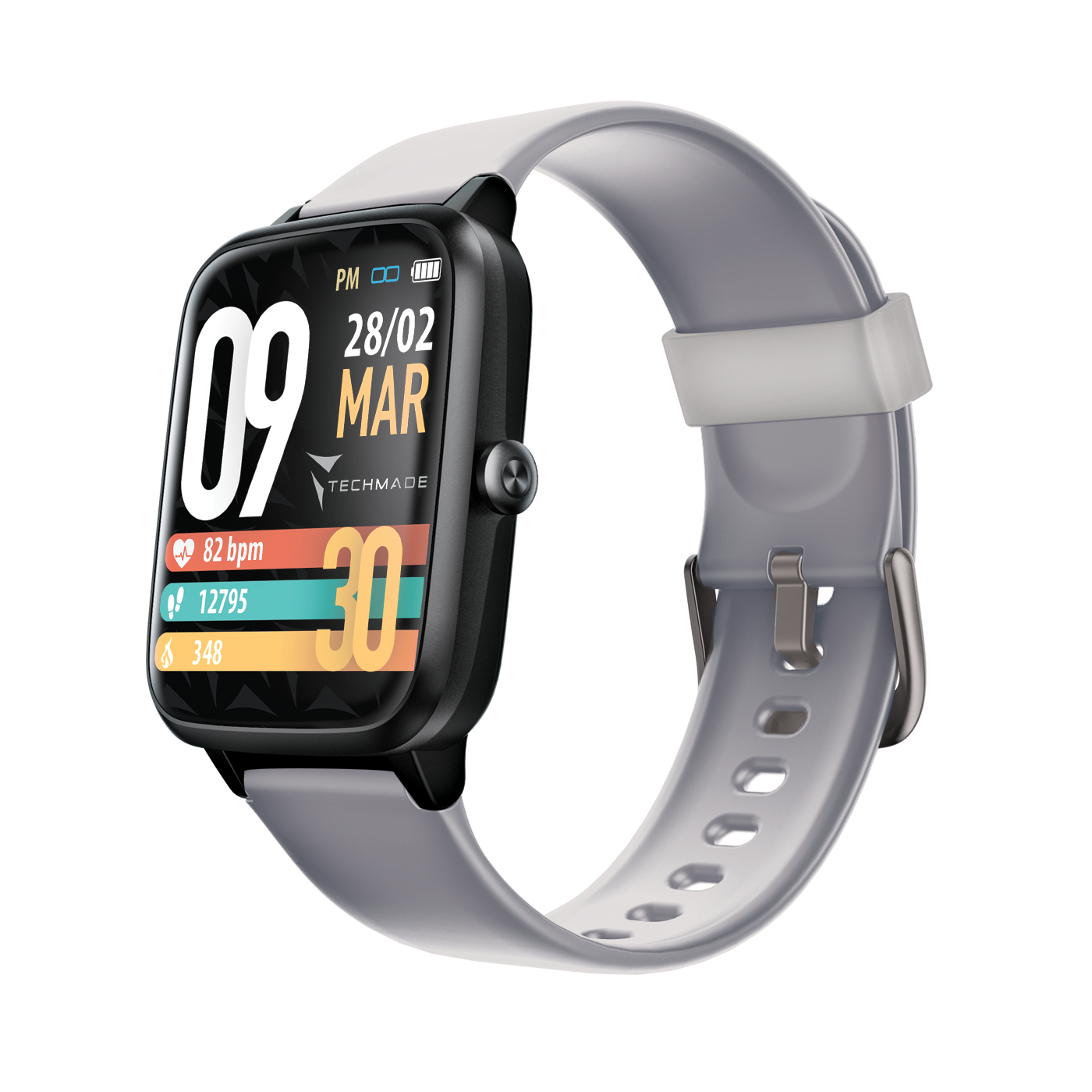 Techmade smartwatch MOVE GPS integrato grey TM-MOVE-GY