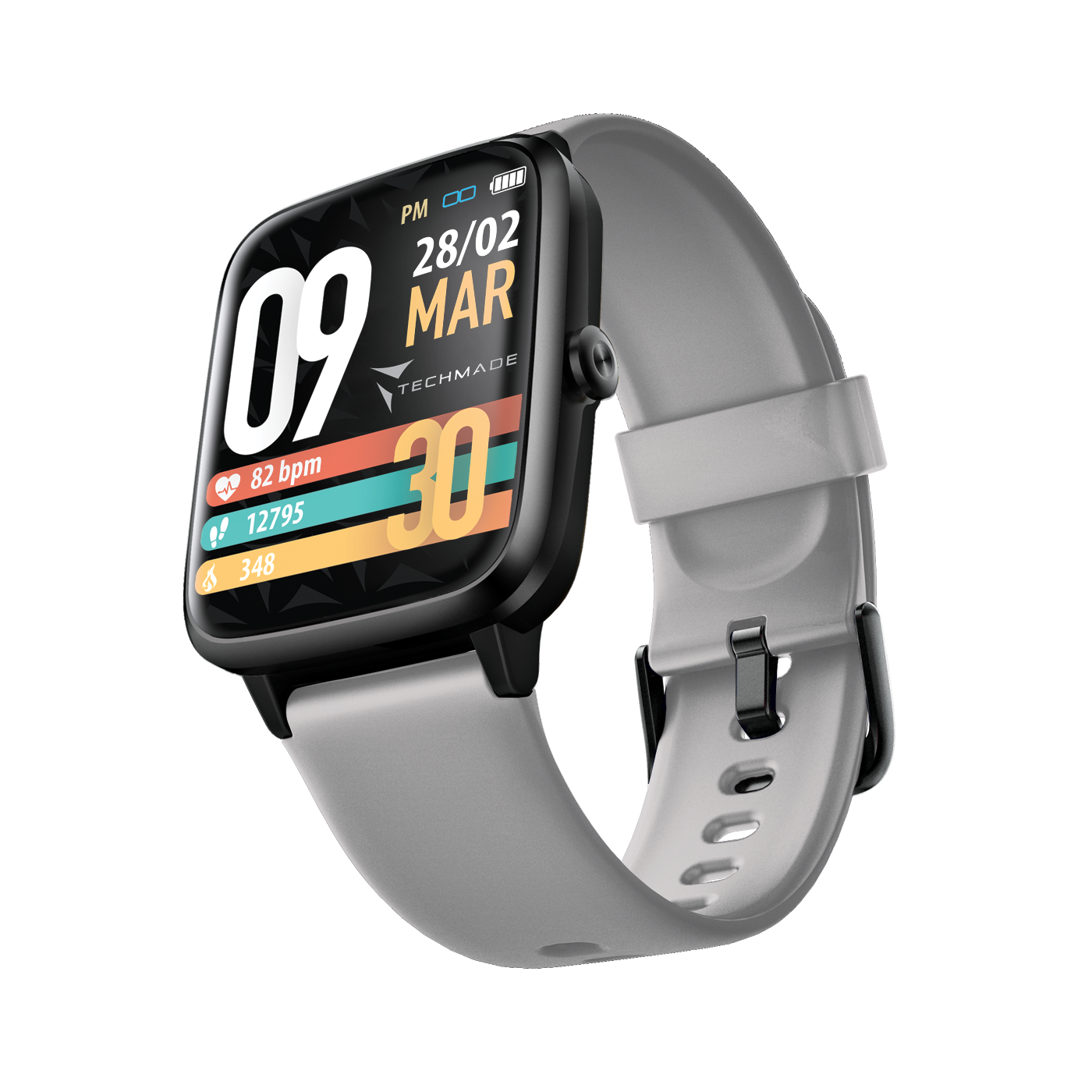 Techmade smartwatch MOVE GPS integrato grey TM-MOVE-GY