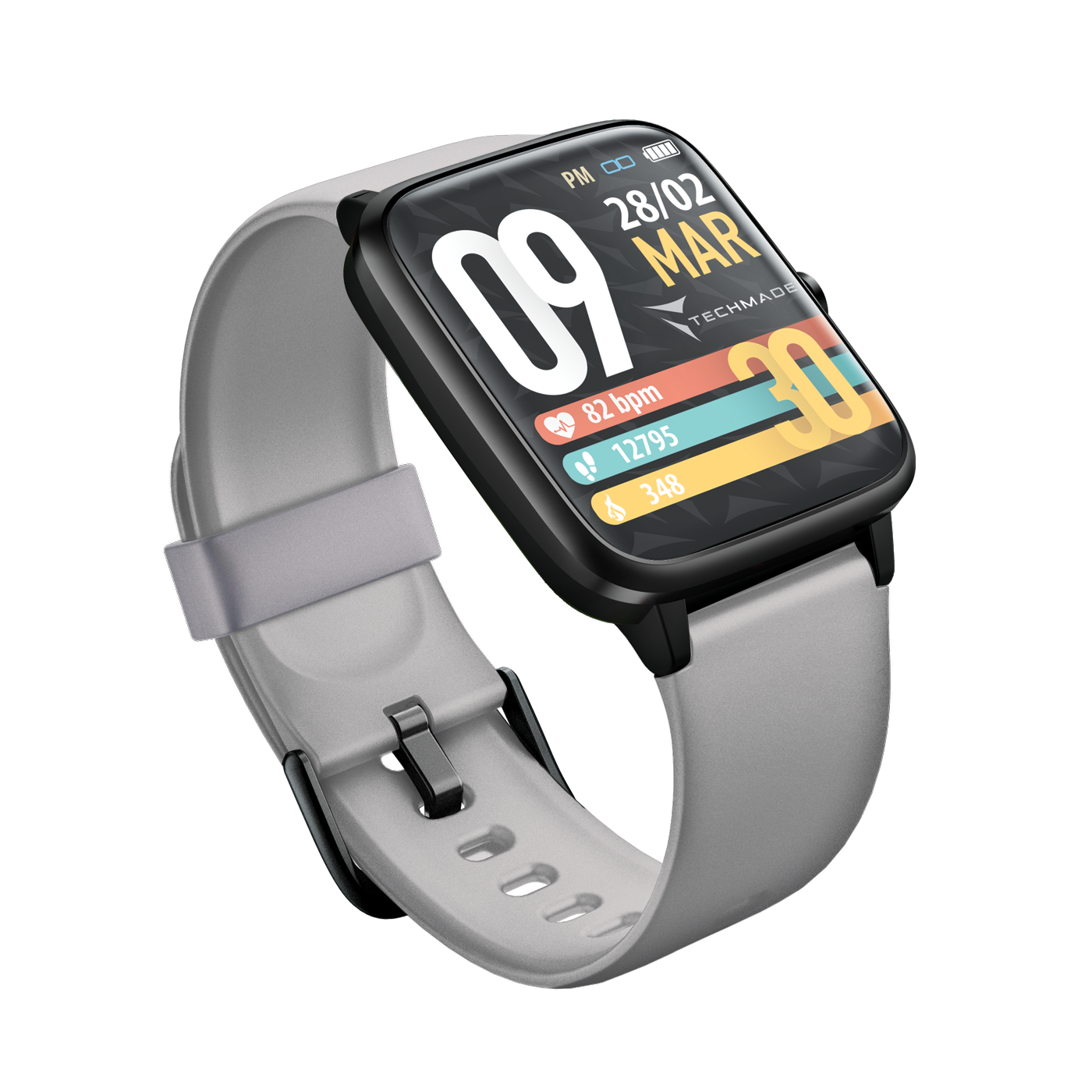 Techmade smartwatch MOVE GPS integrato grey TM-MOVE-GY