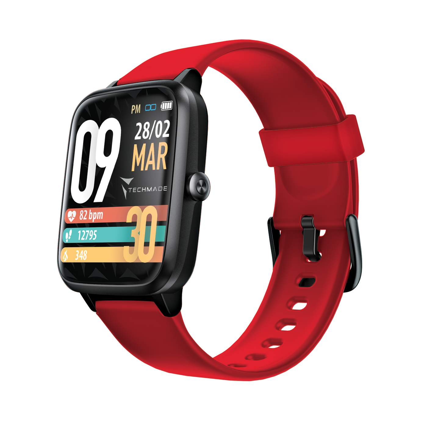 Techmade smartwatch MOVE GPS integrato red TM-MOVE-RED, False