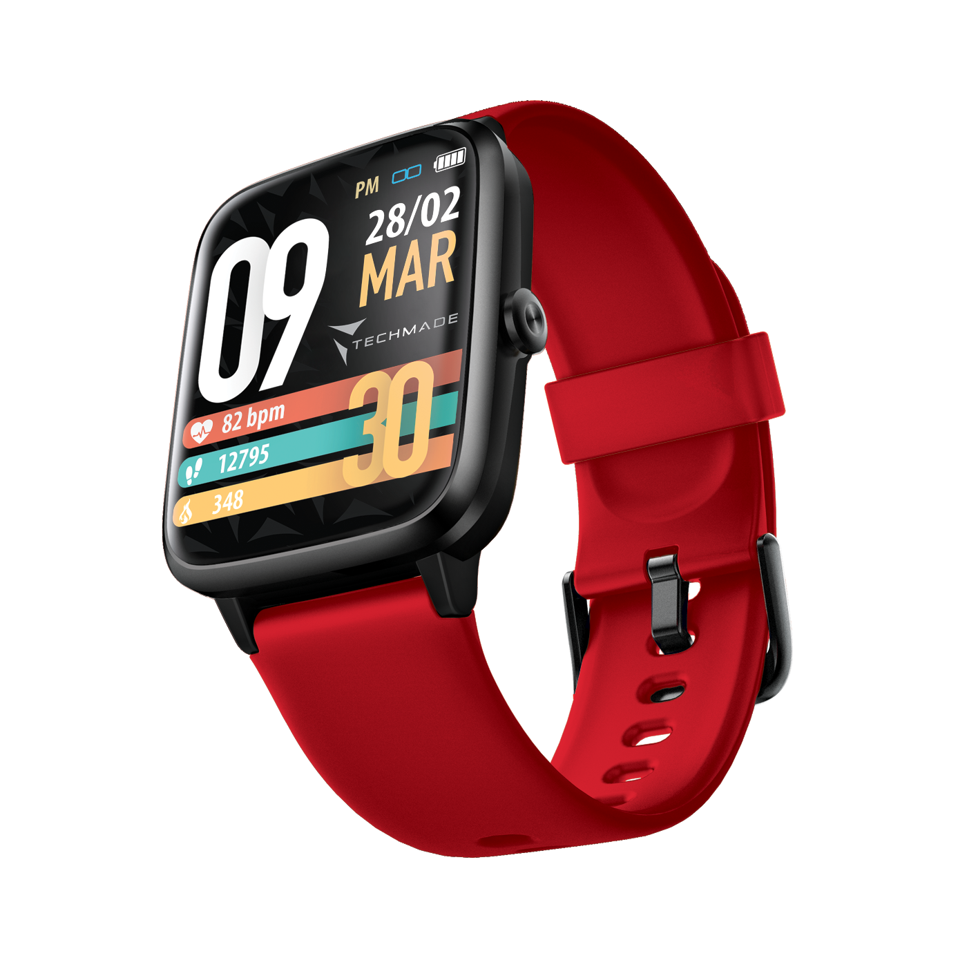 Techmade smartwatch MOVE GPS integrato red TM-MOVE-RED