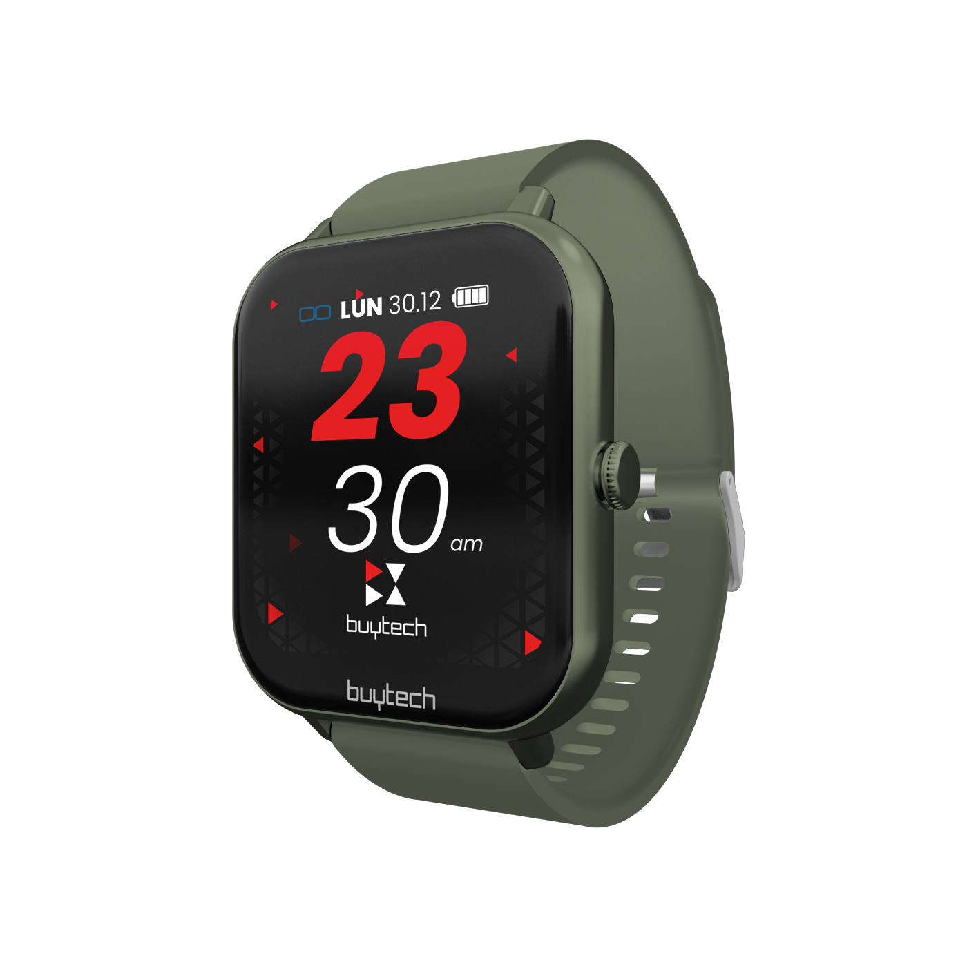 Buytech smartwatch cassa verde green cinturino in silicone BY-ALFA-GR