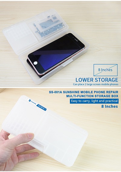 Sunshine SS-001 Storage box per parti della scheda madre Ic raccoglitore di strumenti per smartphone.