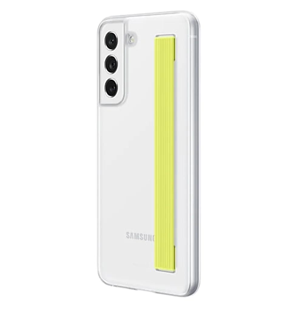 Samsung Custodia S21 FE clear strap cover white EF-XG990CWEGWW