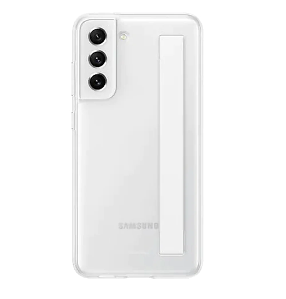 Samsung Custodia S21 FE clear strap cover white EF-XG990CWEGWW