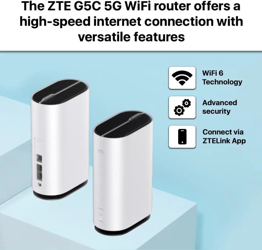 ZTE Router Wireless G5C 5G Wi-Fi 6 AX1800 White .webp