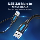 Vention Cavo Dati di prolunga USB 3.0 da maschio a maschio 1.5mt PVC black CONBG