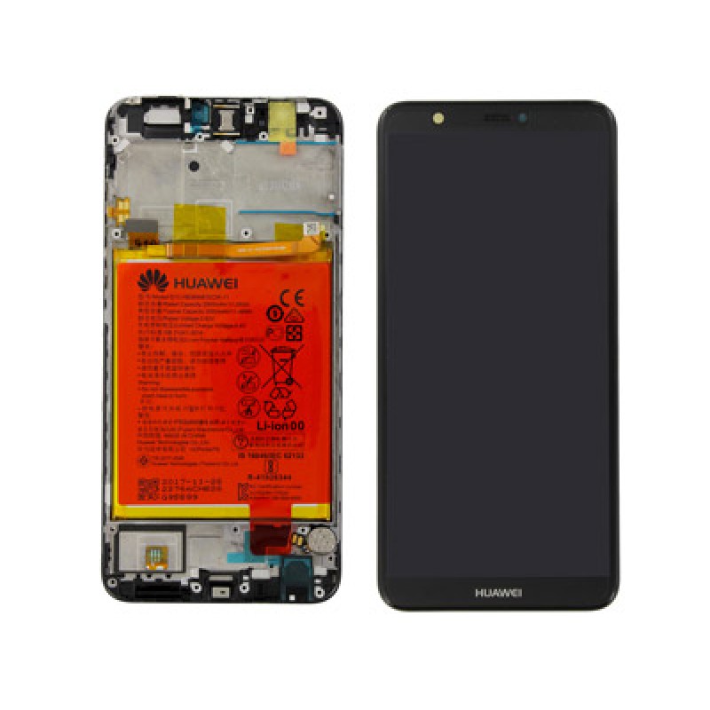 Display Lcd Huawei P Smart FIGO-LX1 black con batteria 02351SVJ 02351SVD 02351SVK
