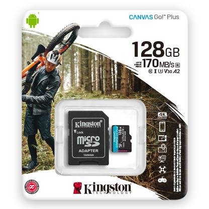 Kingston Micro SDXC 128GB Canvas Go! Plus SDCG3/128GB