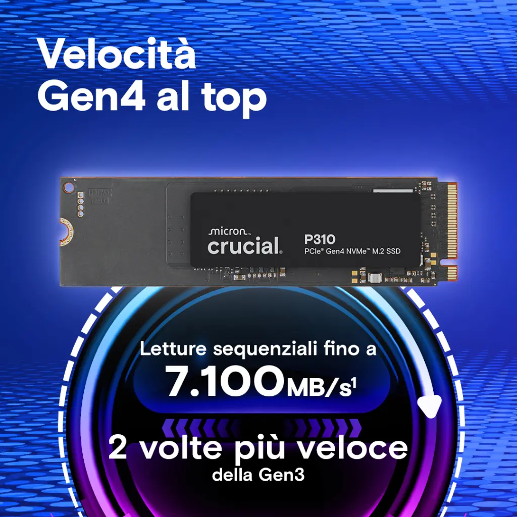 Crucial SSD 1TB M.2 NVMe P310 PCle 4.0 2280 Gen4 CT1000P310SSD8.webp