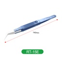 Relife Pinzetta Di Precisione A Punta Curva Titanium Alloy Ceramic  RT-15E